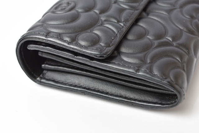 Chanel Camellia Lambskin Long Wallet A82283