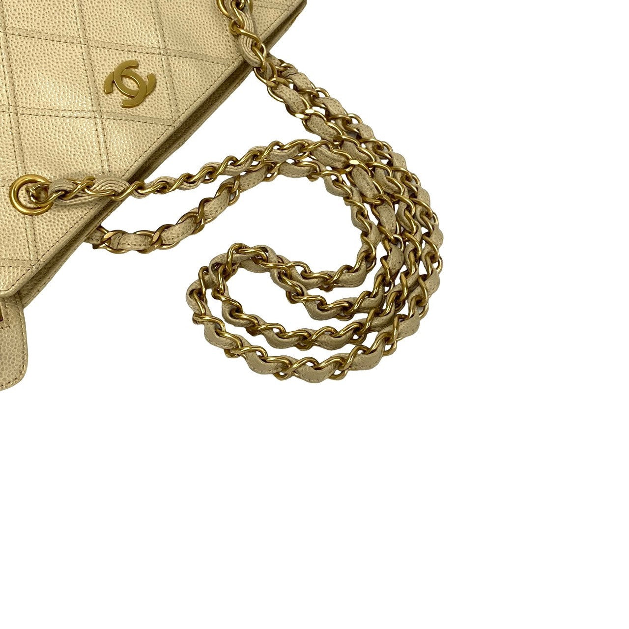 Chanel CC Caviar Shoulder Bag  Leather Shoulder Bag