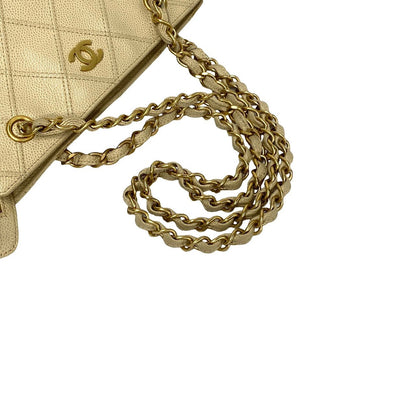 Chanel CC Caviar Shoulder Bag  Leather Shoulder Bag