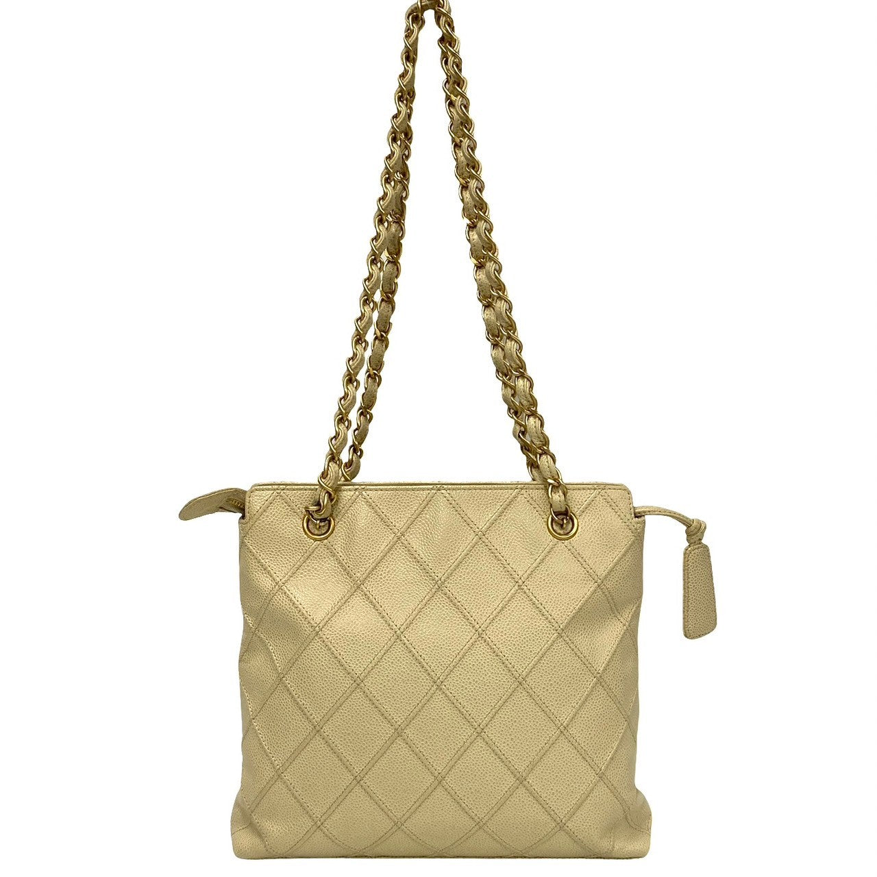 Chanel CC Caviar Shoulder Bag  Leather Shoulder Bag