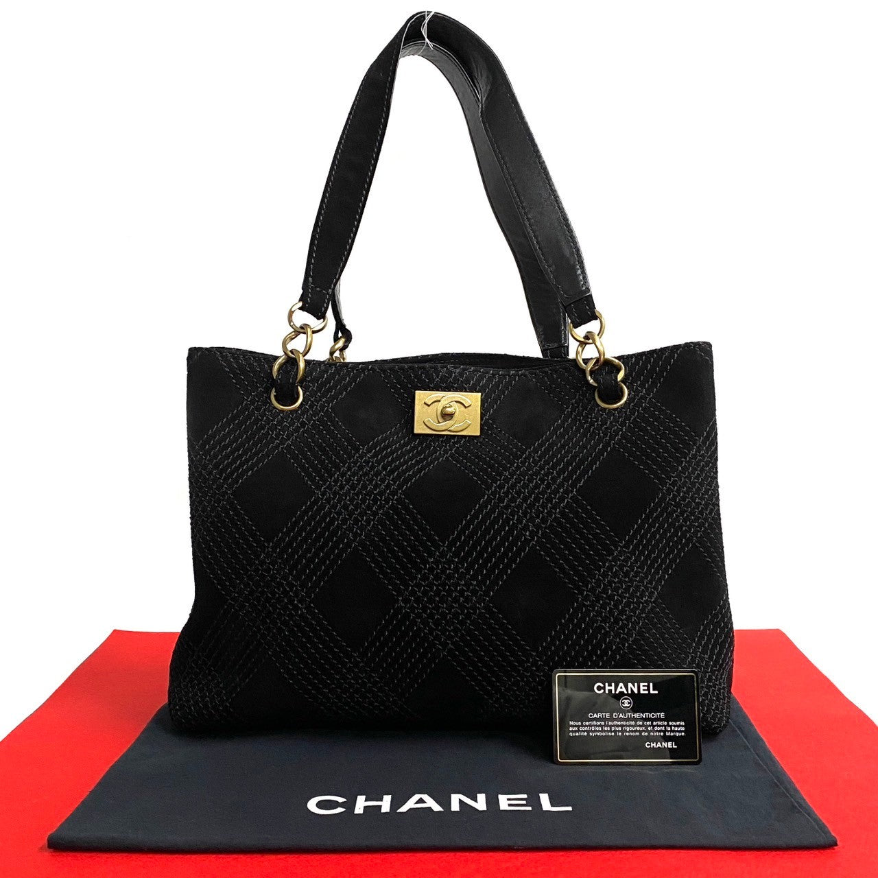 Chanel CC Wild Stitch Tote Bag  Canvas Tote Bag