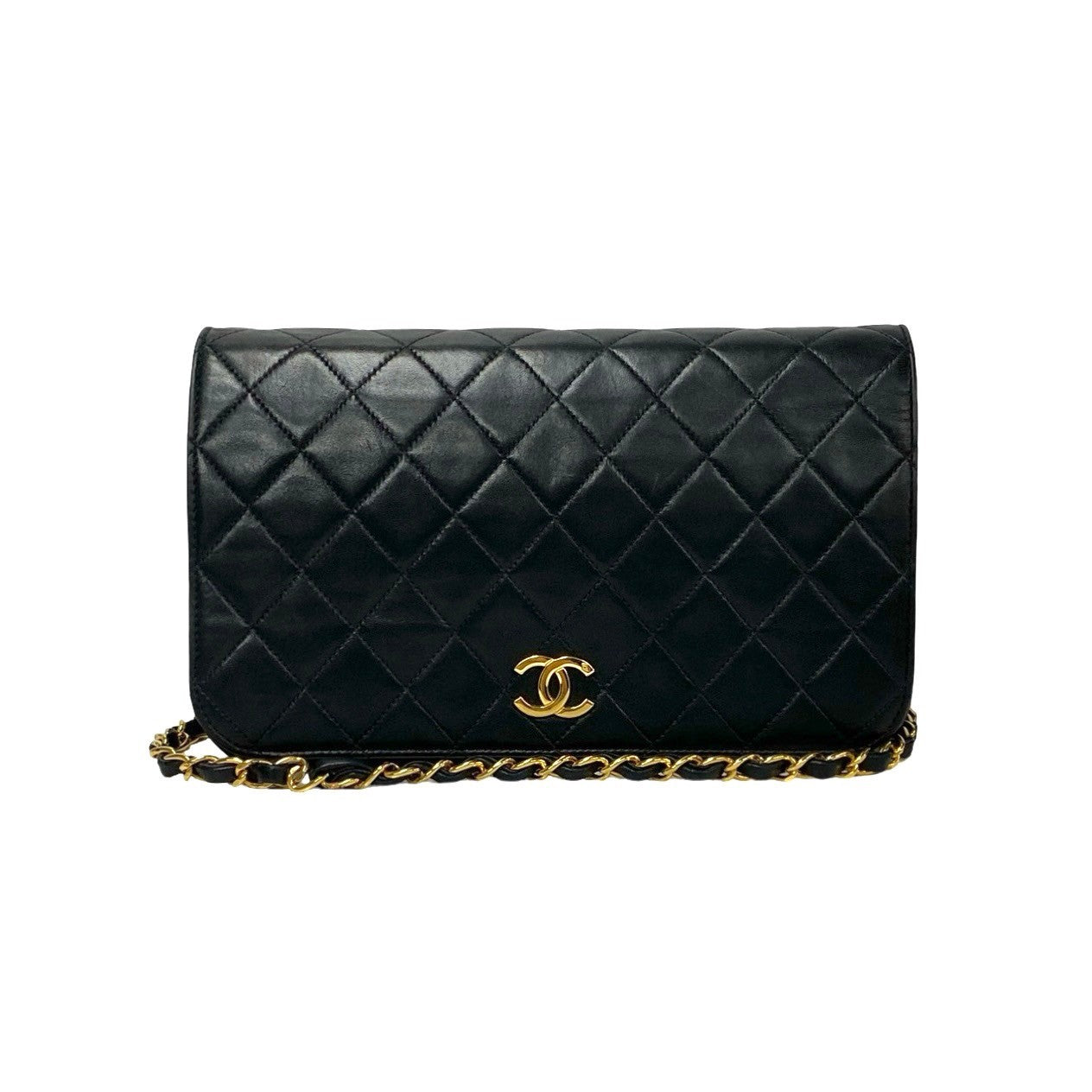 Chanel CC Full Flap Chain Bag  Leather Crossbody Bag