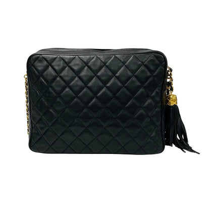 Chanel CC Tassel Camera Bag  Leather Crossbody Bag