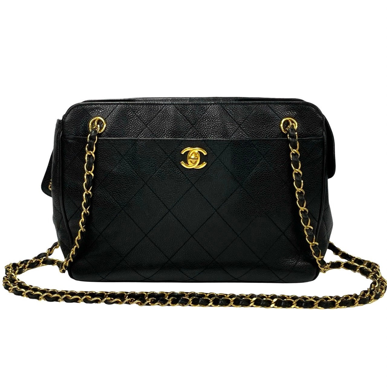 Chanel Matelasse Coco Mark Leather Shoulder Bag