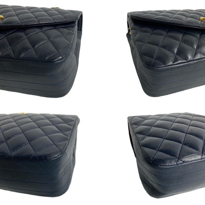 Chanel CC Half Moon Flap Crossbody Bag  Leather Crossbody Bag