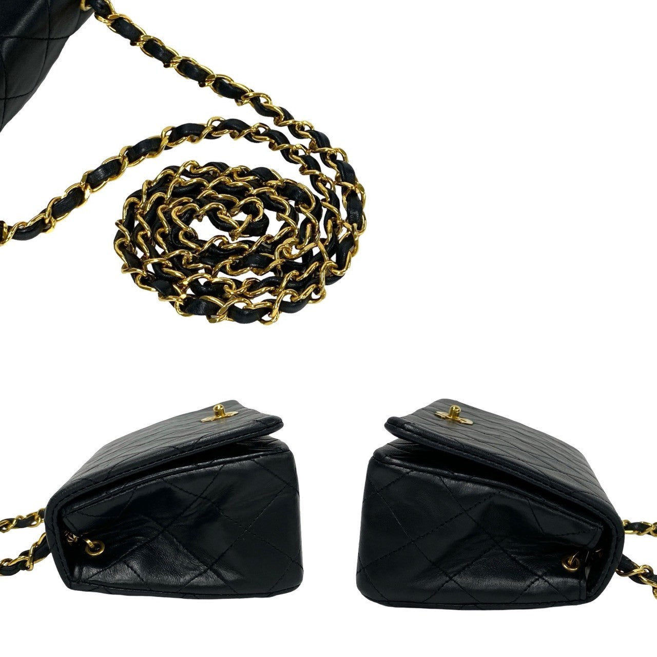 Chanel CC Matelassse Full Flap Crossbody Bag  Leather Crossbody Bag