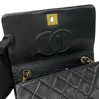 Chanel CC Matelassse Full Flap Crossbody Bag  Leather Crossbody Bag