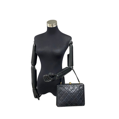 Chanel Caviar Top Handle Bag  Leather Handbag