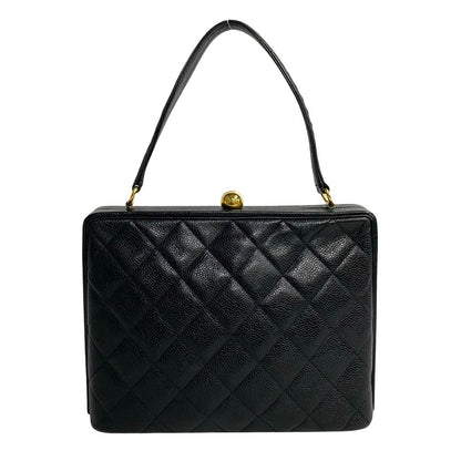 Chanel Caviar Top Handle Bag  Leather Handbag