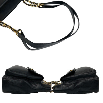 Chanel CC Caviar Shoulder Bag  Leather Shoulder Bag