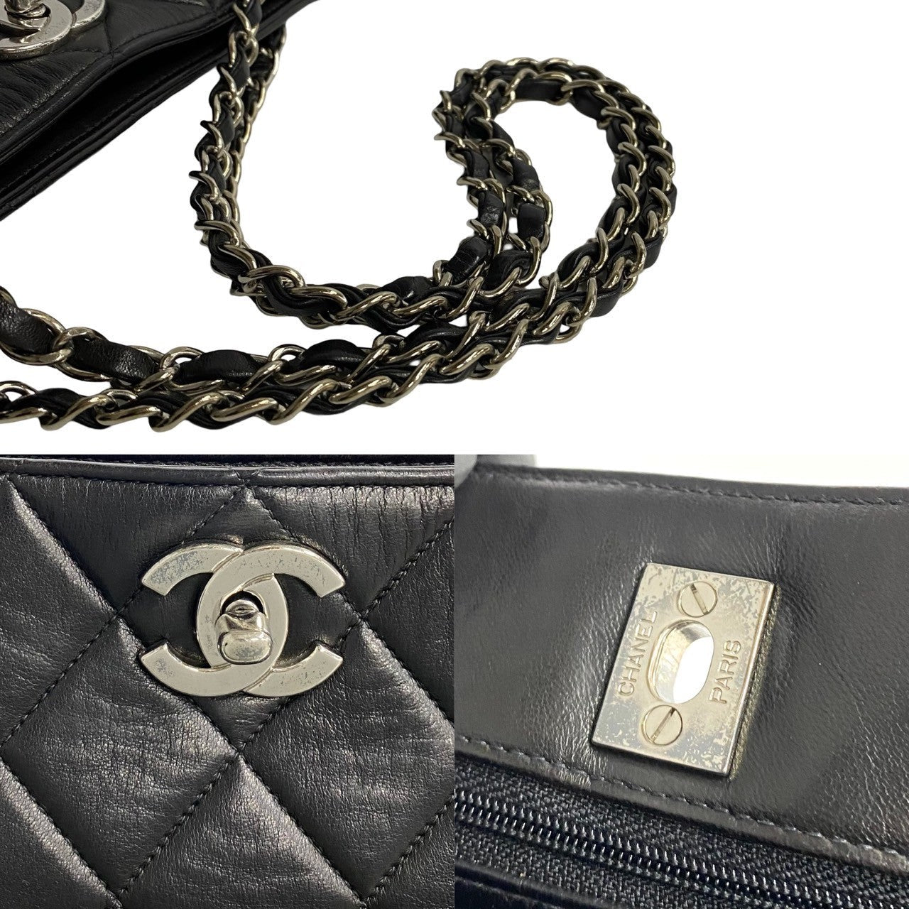 Chanel CC Matelasse Tote Bag  Leather Tote Bag