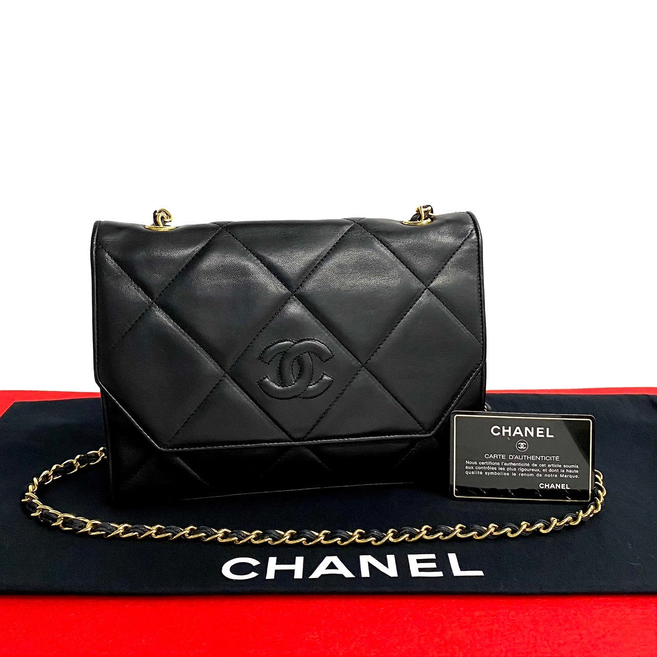 Chanel CC Matelasse Chain Crossbody Bag  Leather Crossbody Bag