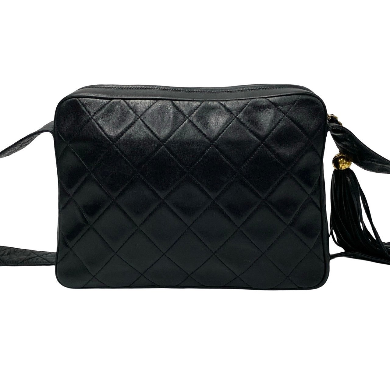 Chanel CC Matelasse Flap Tassel Bag  Leather Crossbody Bag in New Condition