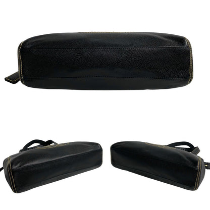 Chanel CC Caviar Zip Shoulder Bag Leather Shoulder Bag
