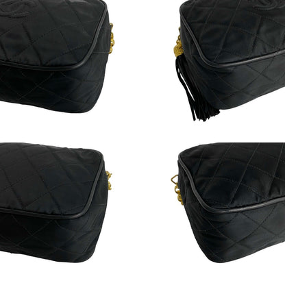 Chanel Quilted Nylon Tassel Camera Bag Canvas Crossbody Bag