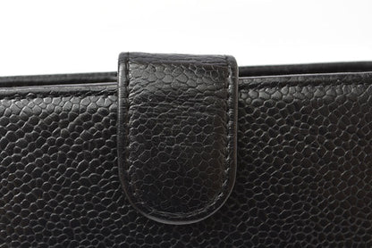Chanel Caviar Skin Vintage Wallet Black