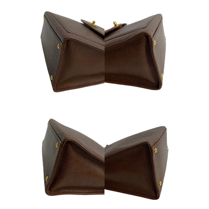 Chanel Caviar Chain Shoulder Bag Brown