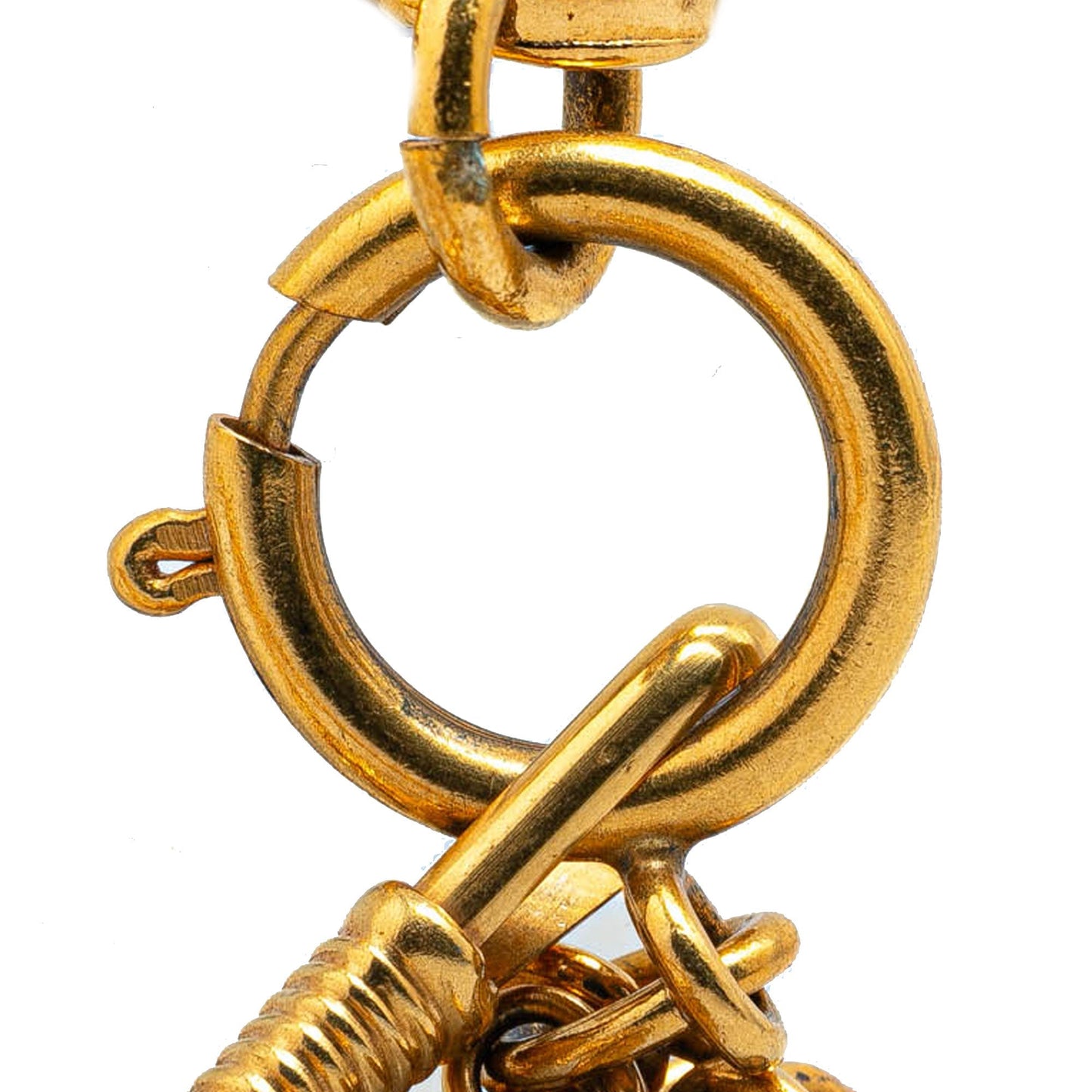 Gold Chanel Gold Plated Sunburst Medallion Pendant Necklace