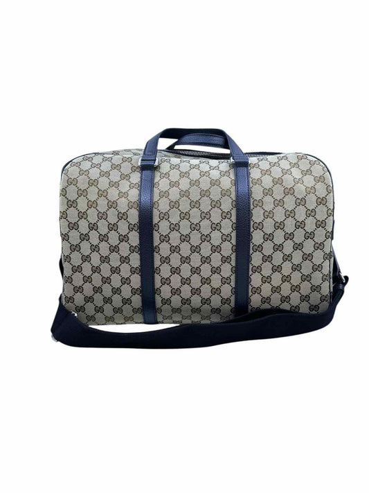 GUCCI Brown MONOGRAM Duffle Bag