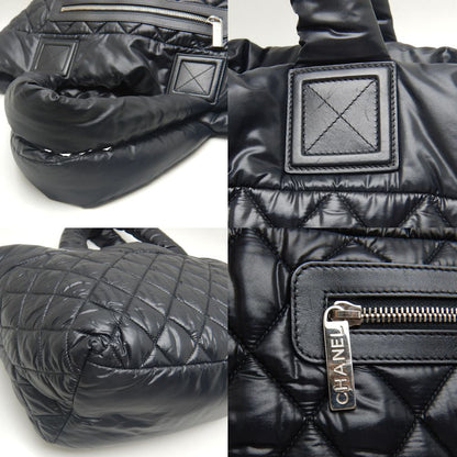 Chanel Coco Cocoon PM Tote Bag Nylon Leather