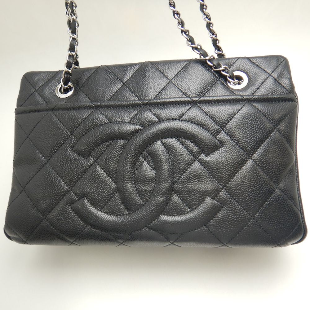 Chanel Caviar Skin Matelasse Chain Tote Bag