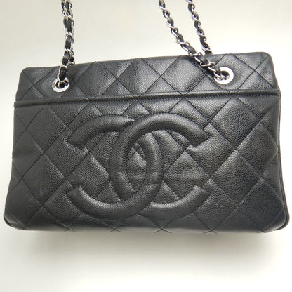 Chanel Caviar Skin Matelasse Chain Tote Bag
