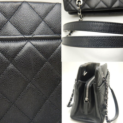 Chanel Caviar Skin Matelasse Chain Tote Bag