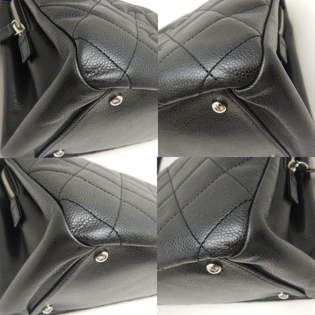 Chanel Caviar Skin Matelasse Chain Tote Bag