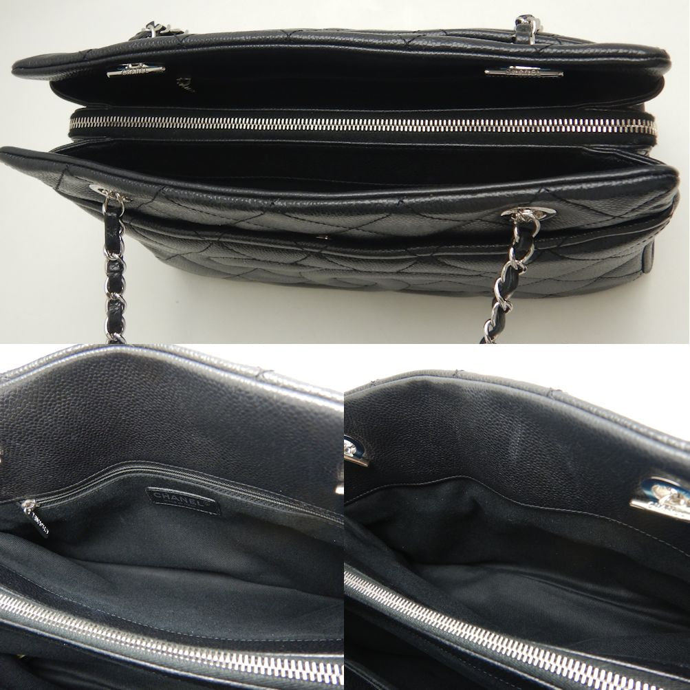Chanel Caviar Skin Matelasse Chain Tote Bag