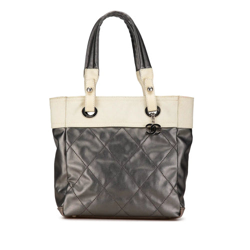 Gray Chanel Small Bicolor Paris-Biarritz Tote