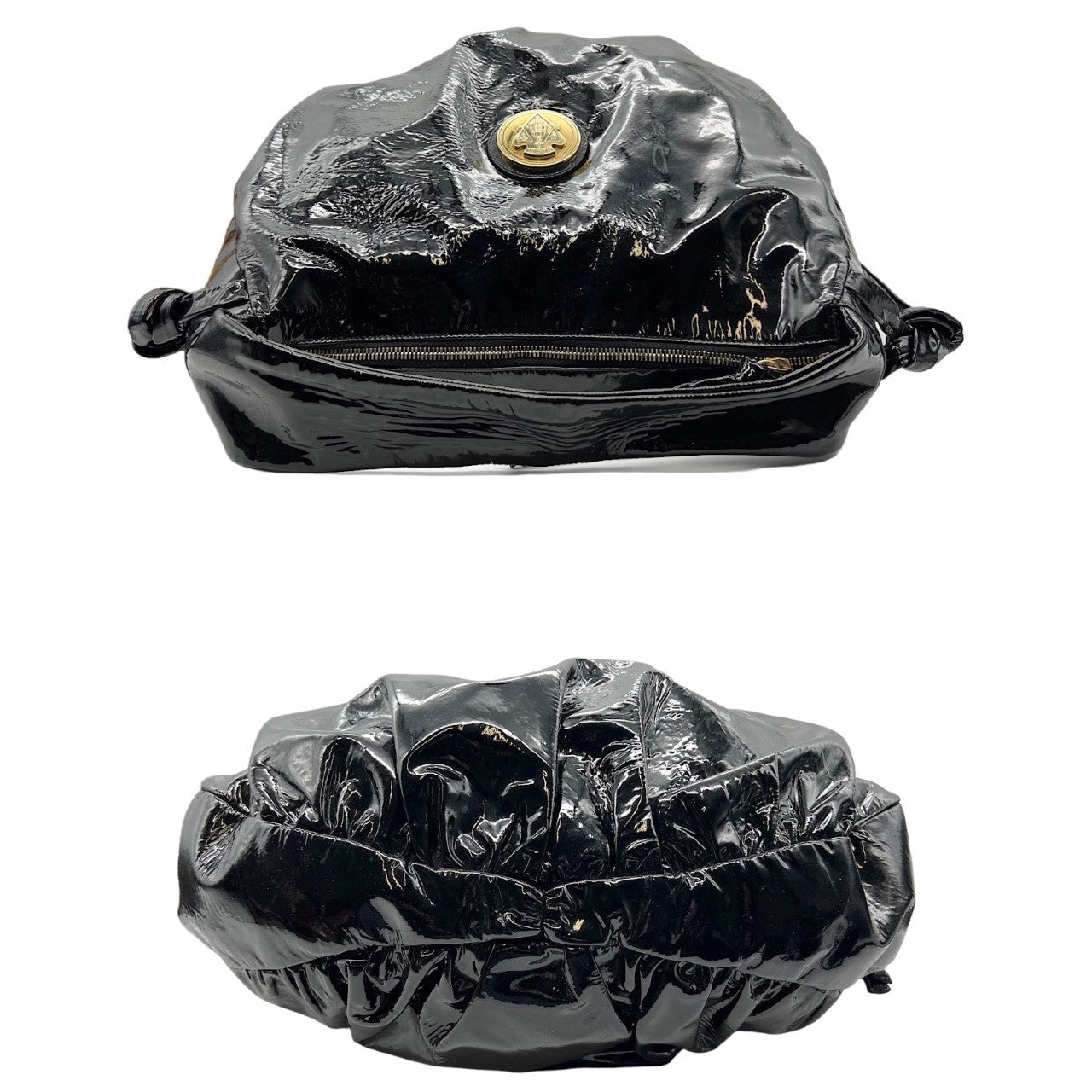 Gucci Black Patent Hysteria Handbag