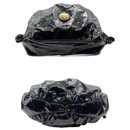 Gucci Black Patent Hysteria Handbag