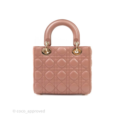 Christian Dior Lambskin My ABCDior Lady Dior Dark Beige Gold Hardware