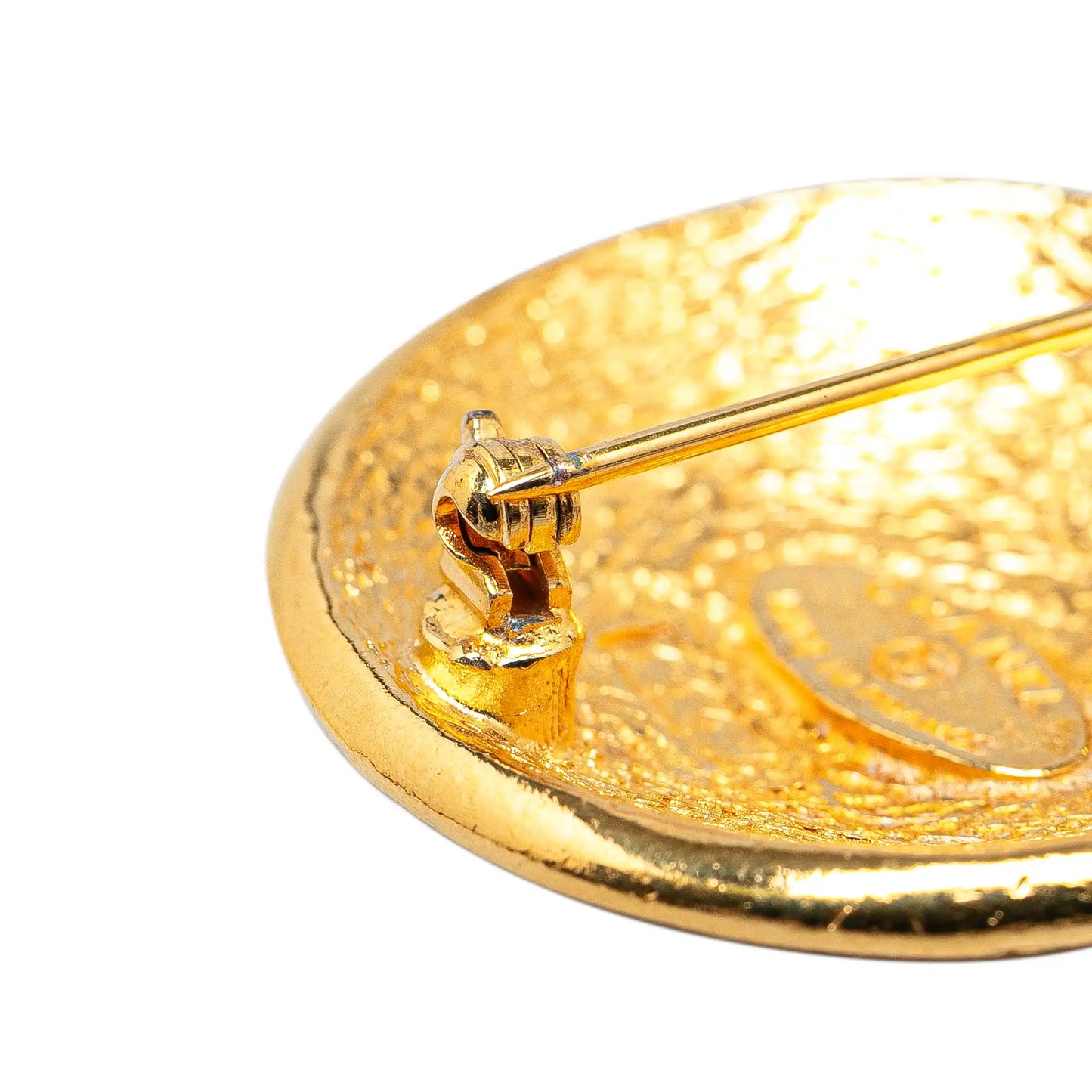 Gold Chanel Gold Plated 31 Rue Cambon Brooch