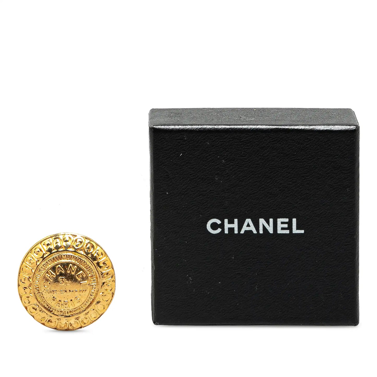 Gold Chanel Gold Plated 31 Rue Cambon Brooch