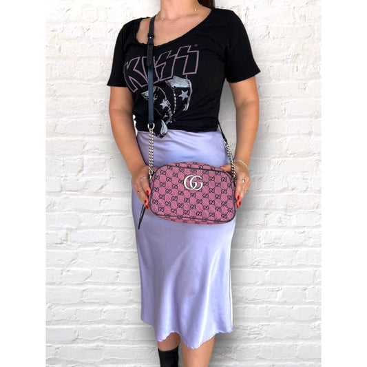 Gucci bags GG Canvas Small Marmont Matelass Crossbody Bag