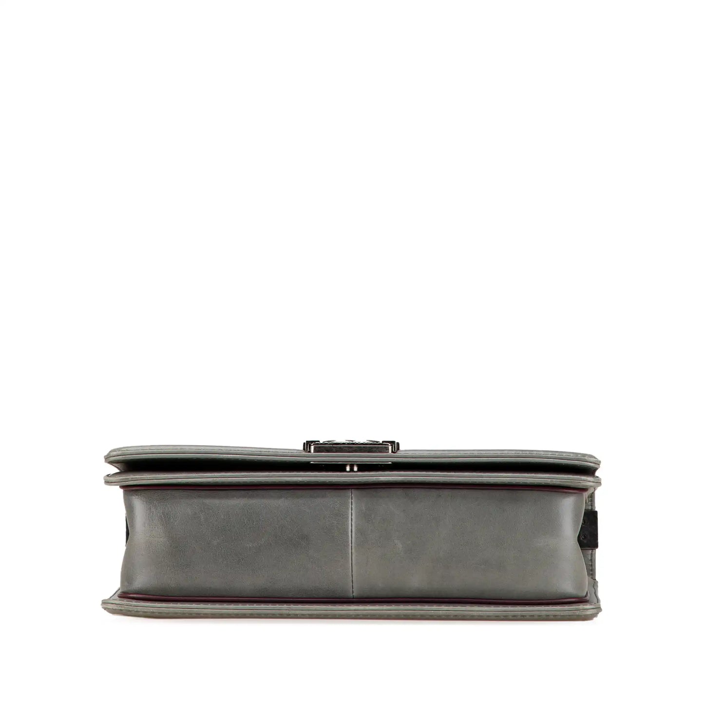 Gray Chanel Paris-Salzburg Large Embossed Calfskin Boy Flap Crossbody Bag