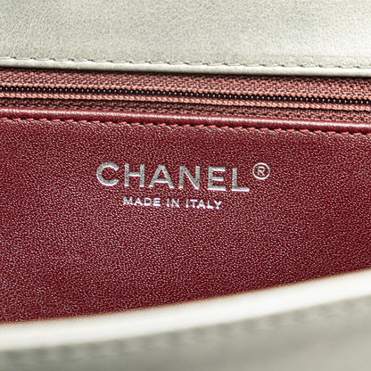Gray Chanel Paris-Salzburg Large Embossed Calfskin Boy Flap Crossbody Bag