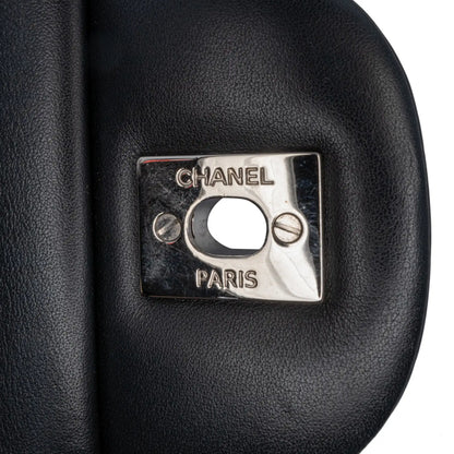 Black Chanel Jumbo Classic Patent Double Flap Shoulder Bag