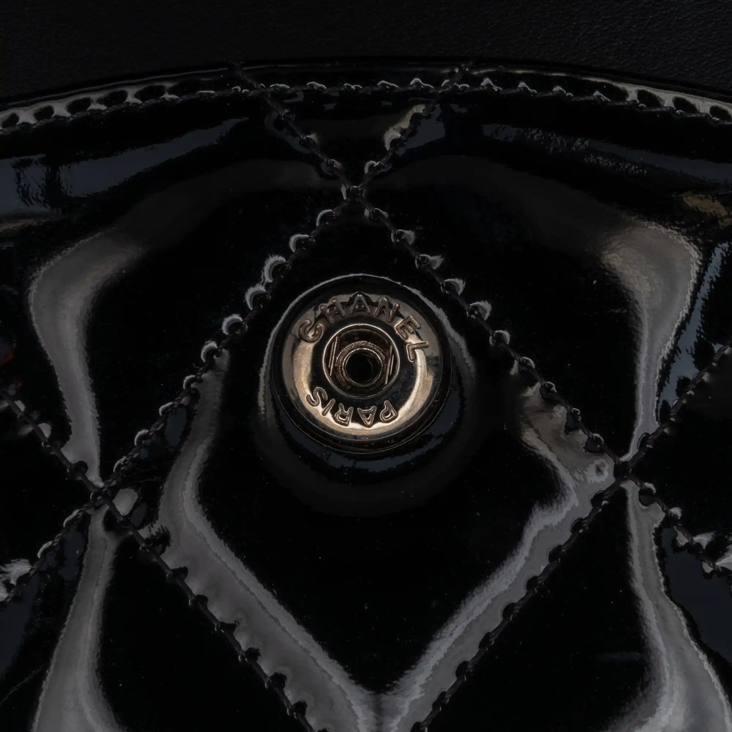 Black Chanel Jumbo Classic Patent Double Flap Shoulder Bag
