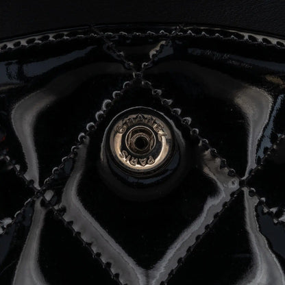 Black Chanel Jumbo Classic Patent Double Flap Shoulder Bag