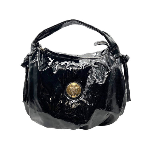 Gucci Black Patent Hysteria Handbag