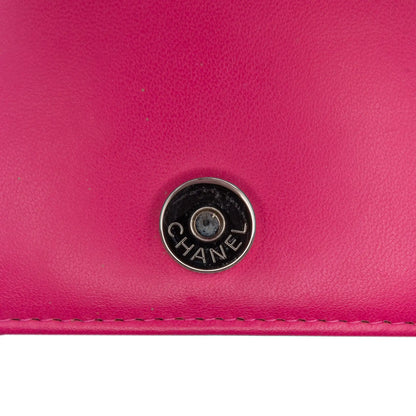 Blue Chanel CC Quilted Lambskin Wallet On Chain Crossbody Bag