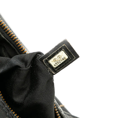 Black Chanel CC Wild Stitch Lambskin Handbag