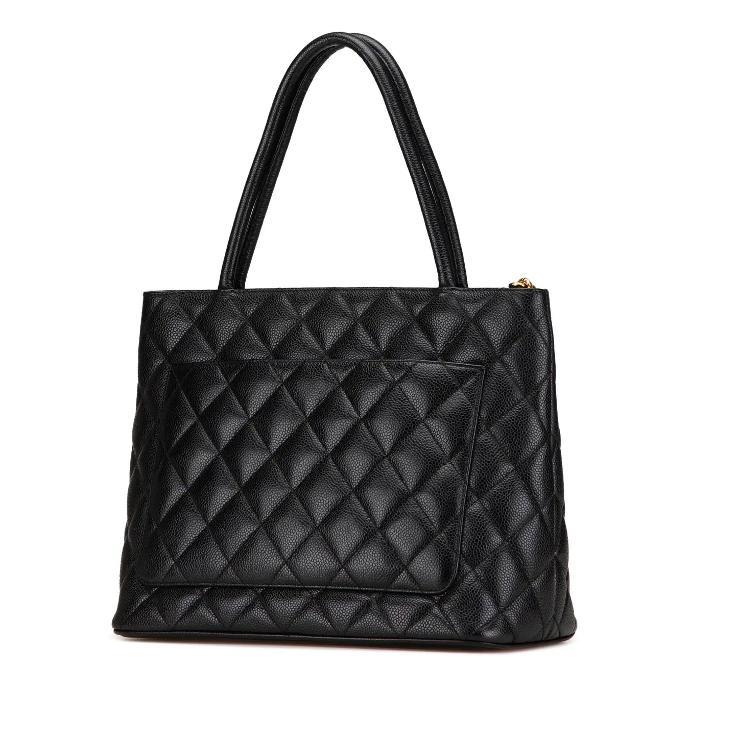 Black Chanel Caviar Medallion Tote