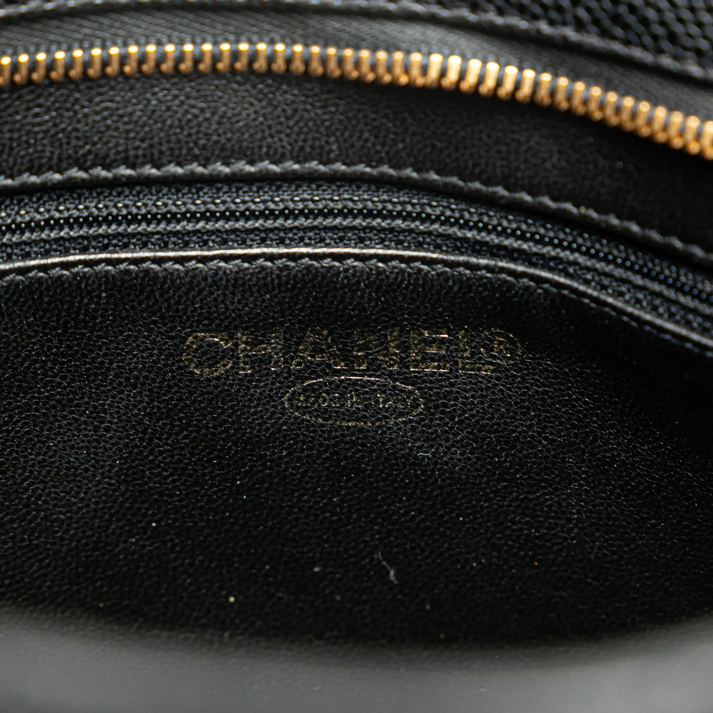 Black Chanel Caviar Medallion Tote