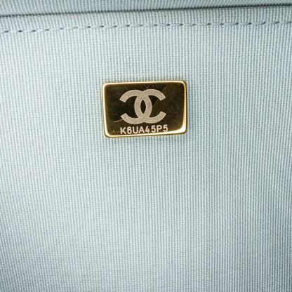Blue Chanel Mini Caviar Like a Wallet Flap