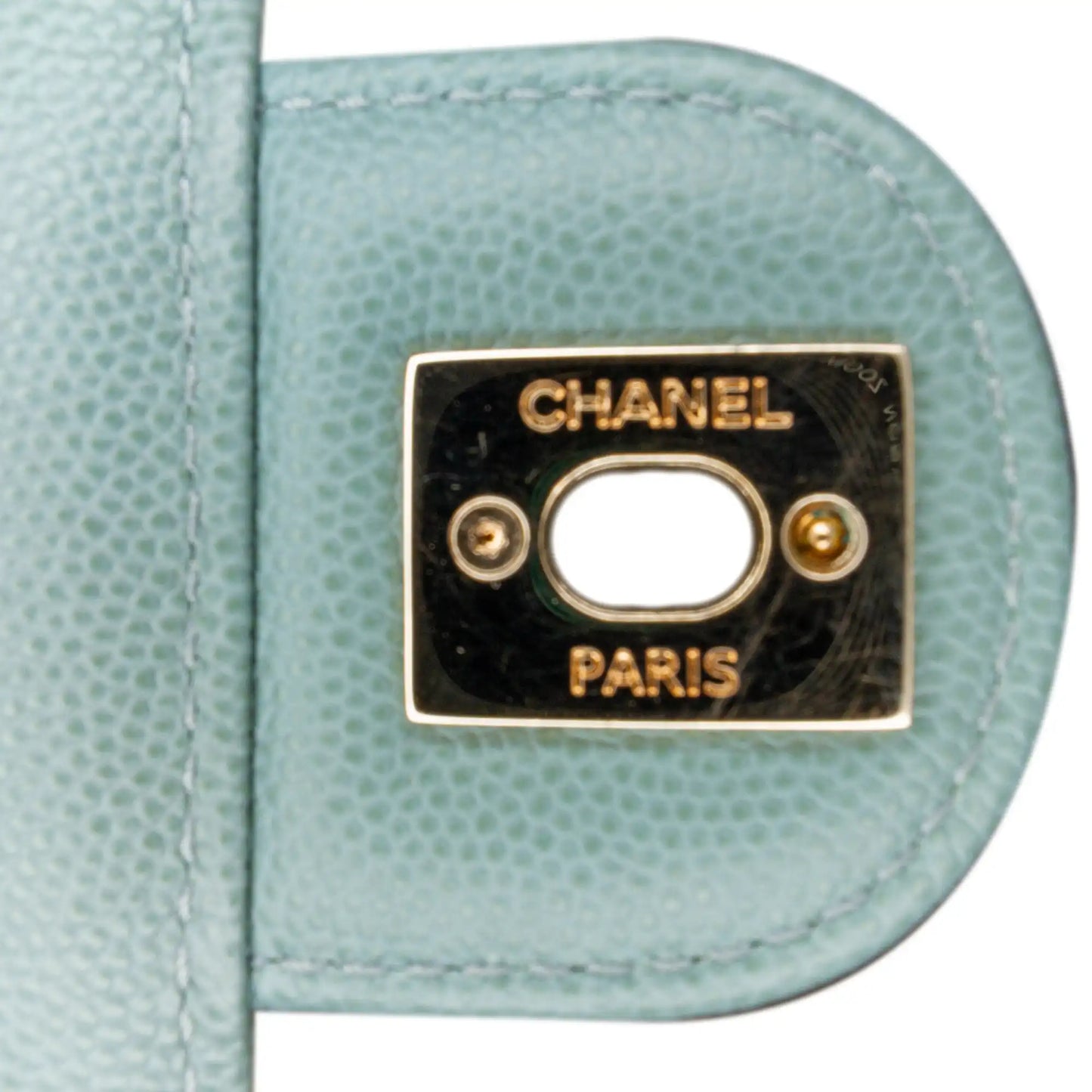 Blue Chanel Mini Caviar Like a Wallet Flap
