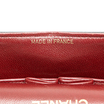 Black Chanel Medium Classic Lambskin Double Flap Shoulder Bag