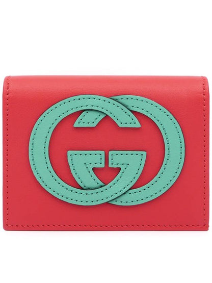 Gucci Basket Eclipse Half Wallet Red